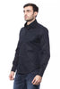Billionaire Italian Couture Blue Cotton Men Shirt