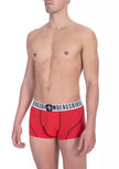 Bikkembergs Red Cotton Men's Underwear Trunk Pack
