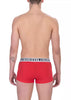 Bikkembergs Red Cotton Men's Underwear Trunk Pack