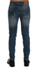 Frankie Morello Svelte Italian Denim - Slim Fit Blue Jeans