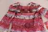 Dolce & Gabbana Opulent Pink Sequined Floor-Length Dress