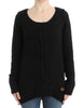 Cavalli Alluring Black Knitted Crew Neck Sweater