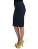 Cavalli Elegant Blue Pencil Skirt