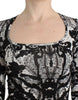 Cavalli Elegant Printed Jersey Sheath Dress