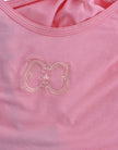 Cavalli Chic Pink Cotton Blend Tank Top