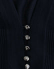 Cavalli Elegant Cropped Virgin Wool Cardigan
