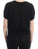 Cavalli Elegant Short Sleeved Black Jumper