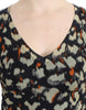 Cavalli Elegant Multicolor V-Neck Wool Jumper