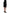 Cavalli Elegant Black Wool Pencil Skirt