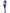 Cavalli Elegant Purple Floral Jersey Dress