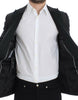 Dolce & Gabbana Elegant Black Polka Dotted Slim Fit Blazer