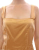 Dolce & Gabbana Elegant Bronze Silk Knee-Length Sheath Dress