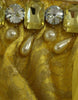 Dolce & Gabbana Yellow Lace Crystal Embellished Mini Dress