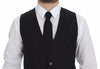 Dolce & Gabbana Sleek Gray Wool Dress Vest