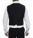 Dolce & Gabbana Elegant Brown Cotton Blend Dress Vest