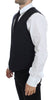 Dolce & Gabbana Elegant Blue Cotton Stretch Dress Vest