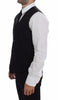 Dolce & Gabbana Elegant Black Striped Single Breasted Dress Vest