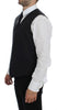 Dolce & Gabbana Elegant Gray Wool Blend Dress Vest