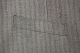 Dolce & Gabbana Elegant Gray Striped Wool Dress Vest