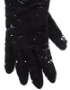 Dolce & Gabbana Black Wool Lace & Lamb Fur Elbow Gloves