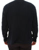 Dolce & Gabbana Elegant Blue and Black Layered Sweater