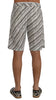 Dolce & Gabbana Elegant Striped Cotton-Linen Shorts