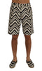 Dolce & Gabbana Striped Casual Knee-High Shorts