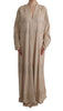 Dolce & Gabbana Elegant Beige Cape Kaftan Dress