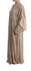 Dolce & Gabbana Elegant Beige Cape Kaftan Dress