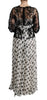 Dolce & Gabbana Elegant Polka Dotted Full Length Gown