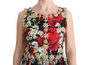 Dolce & Gabbana Floral Maxi Gown with Sunflower Print and Crystals