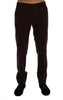 Dolce & Gabbana Elegant Slim Fit Formal Trousers in Purple