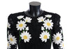 Dolce & Gabbana Black Floral Lace Chamomile Embroidered Dress
