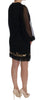 Dolce & Gabbana Black Lace Sequined Shift Dress