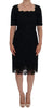 Dolce & Gabbana Elegant Black Knee-Length Sheath Dress