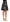 Dolce & Gabbana Elegant Black Silver-Floral Straight Skirt