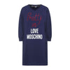 Love Moschino Blue Cotton Women Dress