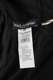 Dolce & Gabbana Gold and Black Silk Stretch Bodysuit Romper