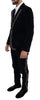 Dolce & Gabbana Elegant Blue Three-Piece Slim Fit Suit