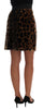 Dolce & Gabbana Elegant Leopard Print A-Line Skirt