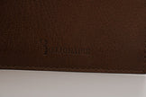 Billionaire Italian Couture Elegant Leather Men's Wallet in Brown