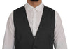 Dolce & Gabbana Sleek Gray Single-Breasted Waistcoat Vest