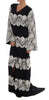 Dolce & Gabbana Elegant Silk Floral Lace Kaftan Maxi Dress