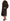 Dolce & Gabbana Elegant Brown Raccoon Fur Knee-Length Coat