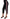 Dolce & Gabbana Chic Black Capri Pants with Pink Side Stripes