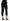 Dolce & Gabbana Chic Black Capri Pants with Pink Side Stripes