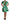 Dolce & Gabbana Elegant Green Banana Leaf Print A-Line Dress