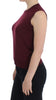 Dolce & Gabbana Elegant Red Wool Sleeveless Pullover Vest
