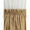 Fabiana Filippi Long Dress with appliqué skirt
