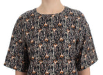 Dolce & Gabbana Enchanted Sicily Silk Blouse with Medieval Keys Print